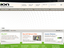 Tablet Screenshot of iongeo.com